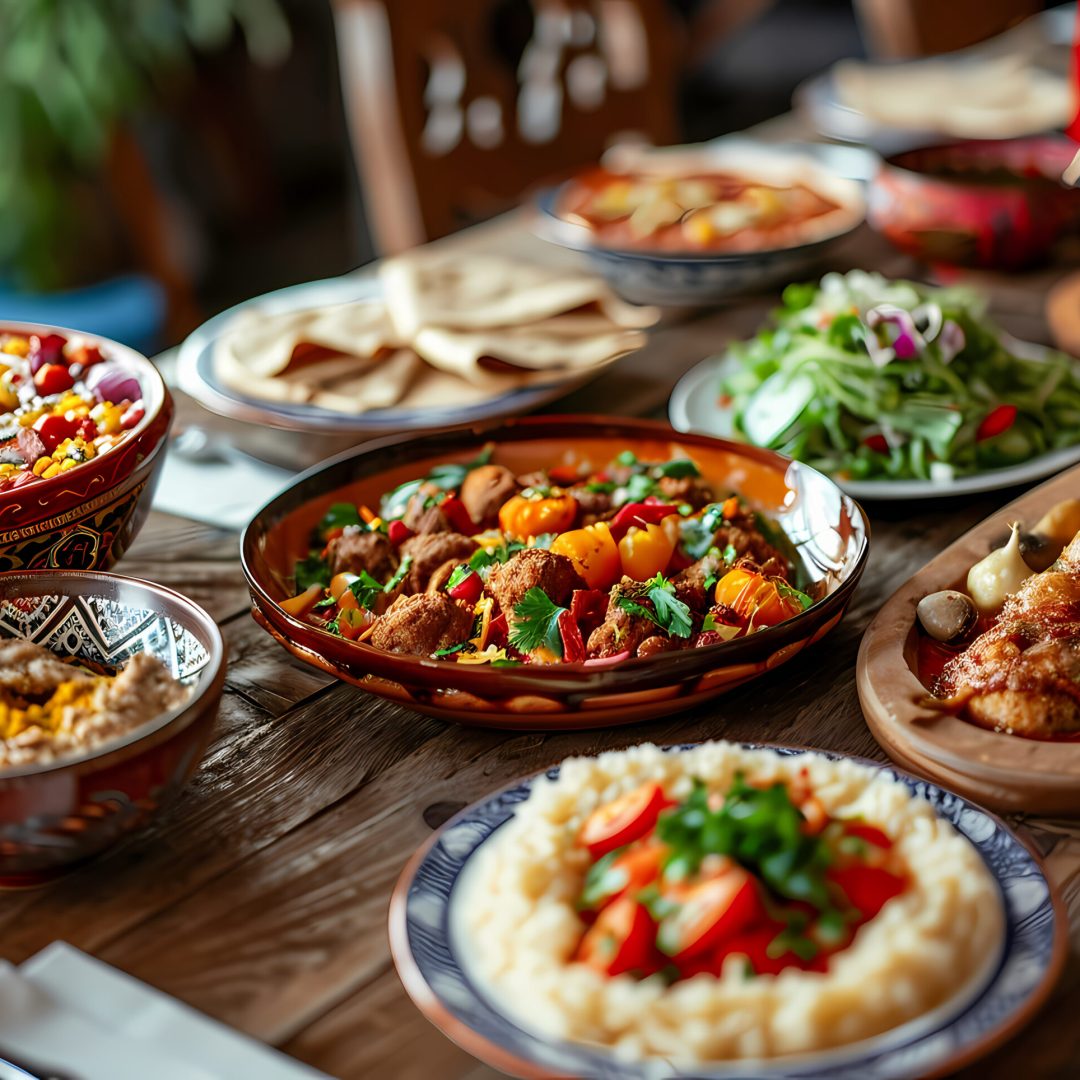 close-up-appetizing-ramadan-meal
