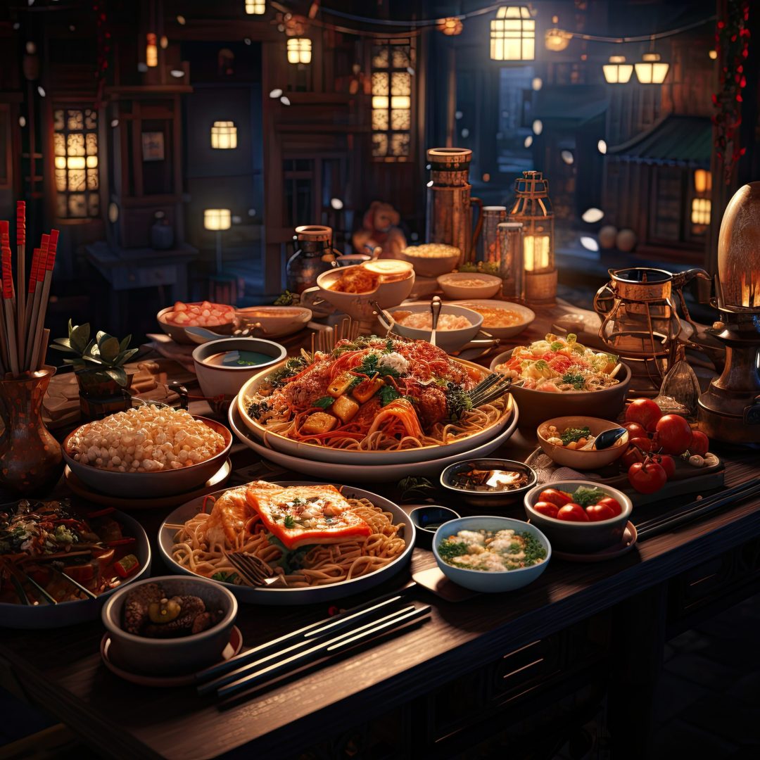 view-delicious-food-reunion-dinner-anime-style (1)